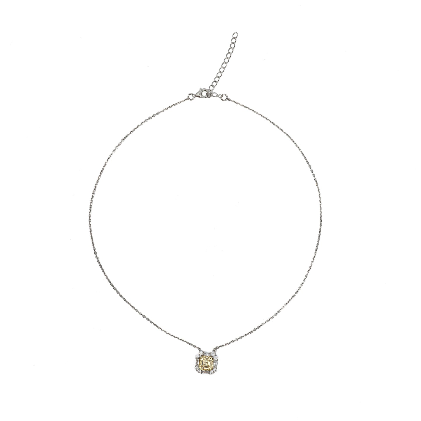 PAVE EDGED CHAIN NECKLACE