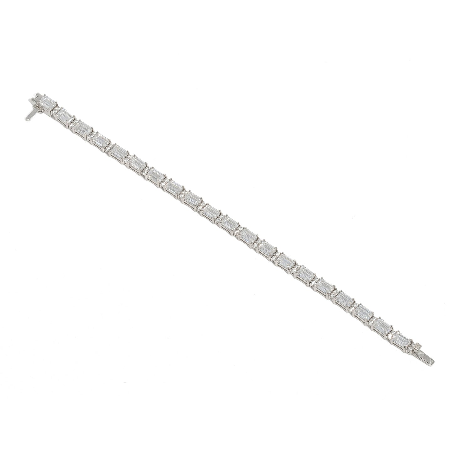 BAGUETTE BRACELET TINY STONES BETWEEN