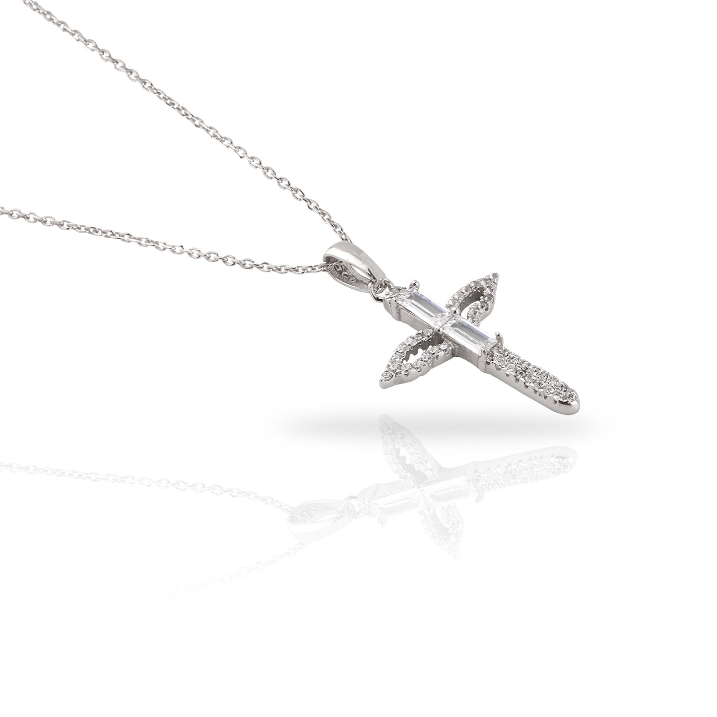 ANGEL CROSS CHAIN NECKLACE