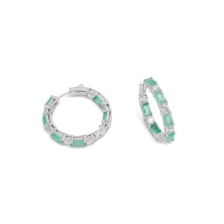 TOURMALINE HOOP EARRINGS