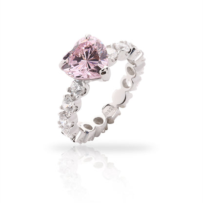 HEART SOLITAIRE WEDDING RING