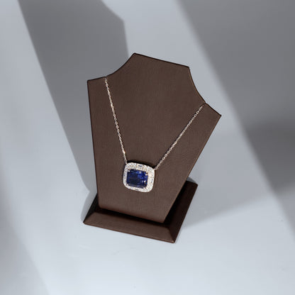 BAGUETTE SAPPHIRE CHAIN NECKLACE