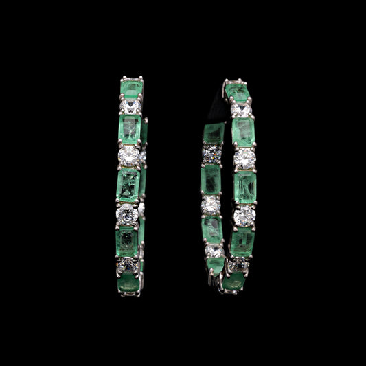 TOURMALINE HOOP EARRINGS