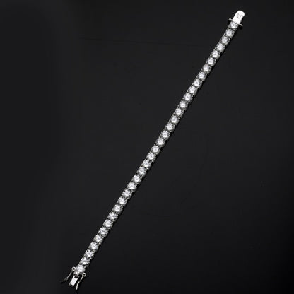 4,5 MM RADIANT CUT TENNIS BRACELET