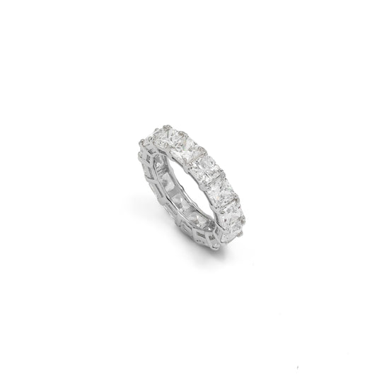 CARRE STONES CLASSIC WEDDING RING