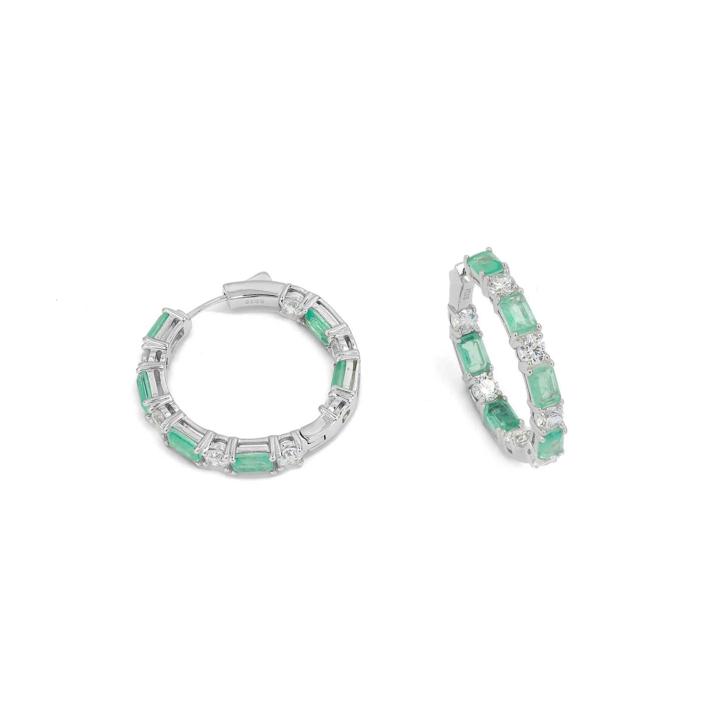 MINISIZE BICOLOR HOOP EARRINGS