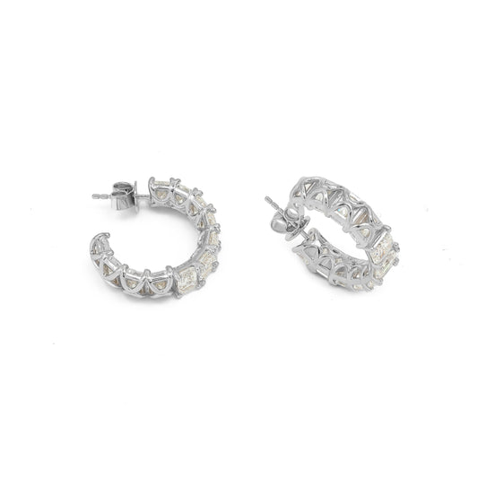 ALL BAGUETTE MINI HOOP EARRINGS