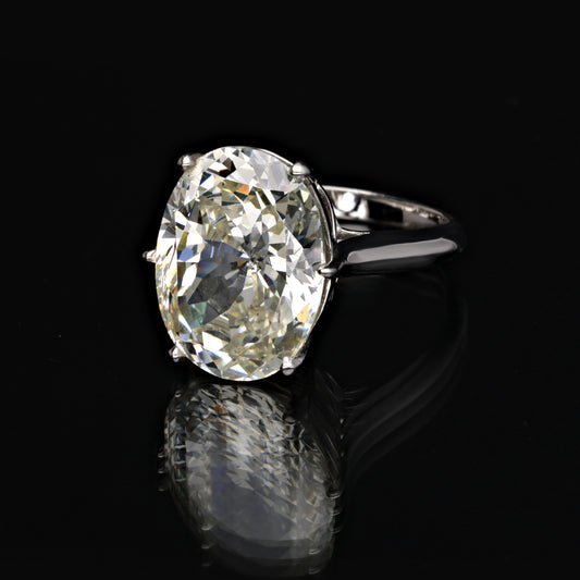 BIG OVAL SOLITAIRE RING