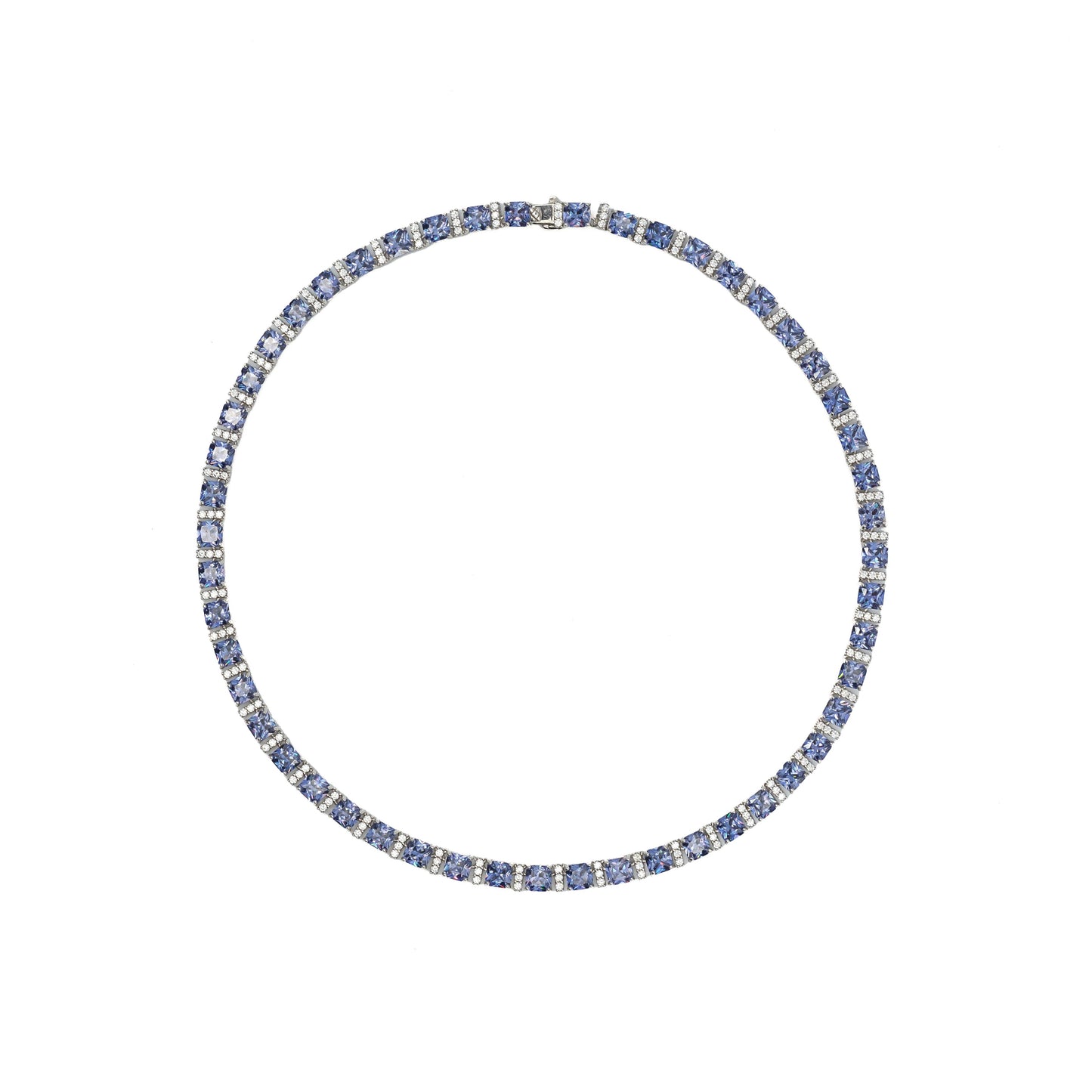 CARRE STONES BLUE SAPPHIRE TENNIS CHOKER