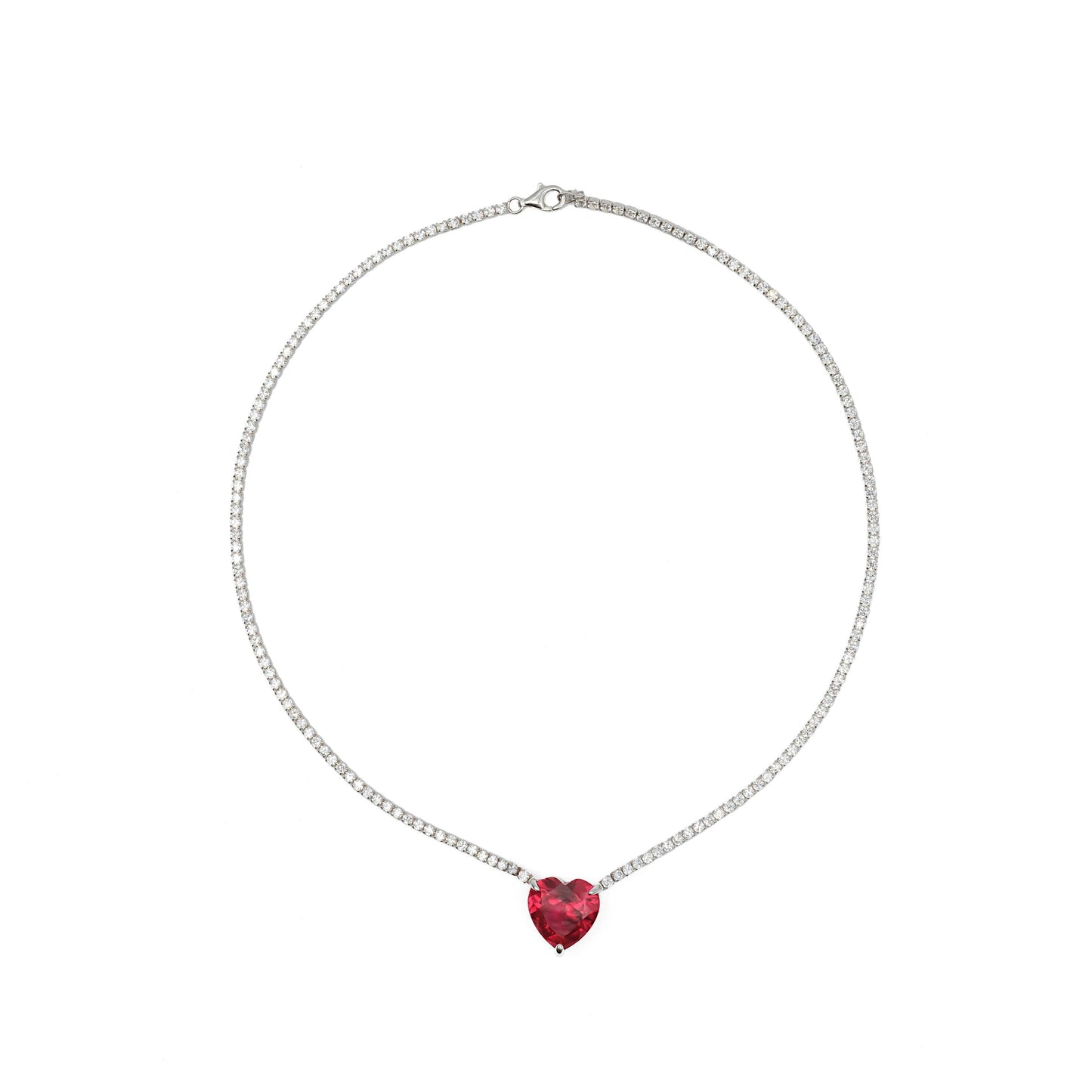 HEART TENNIS NECKLACE