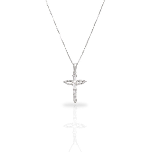 ANGEL CROSS CHAIN NECKLACE