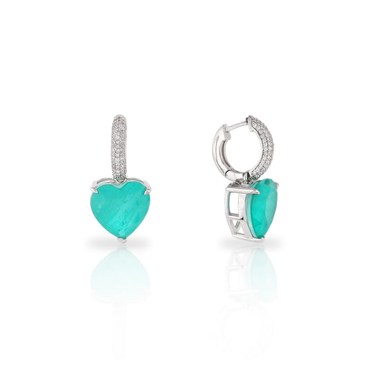 PARAIBA MINI HOOP EARRINGS