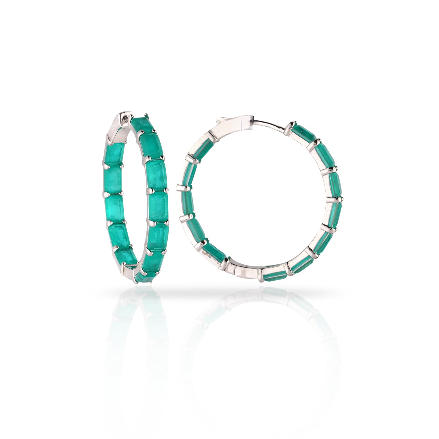 PARAIBA HOOP EARRINGS