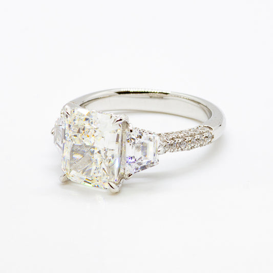 ANOTHER CARRE SOLITAIRE RING